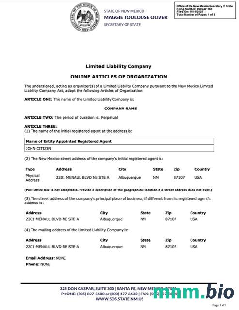 Stany Zjednoczone, Nowy Meksyk, artykuły online organizacji w formacie Word i PDF